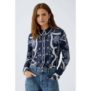 OUI - Blouse - Donkerblauw