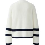 OUI Trui 'VINIAH'  navy / wit