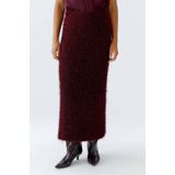 OUI - A-lijn Rok - Donkerrood