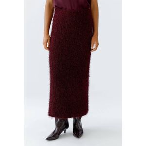 OUI - A-lijn Rok - Donkerrood