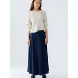 OUI - Grof Gebreide Trui - Ecru