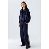 Oui - Wide Trousers - Broek - Blauw