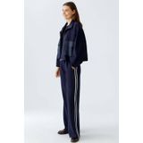 Oui - Wide Trousers - Broek - Blauw