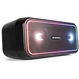 Blaupunkt Bluetooth Party luidspreker PS 200, True Wireless Stereo Box, Bluetooth 4.2, AUX-IN, meerkleurige LED-verlichting, geïntegreerde batterij in het zwart
