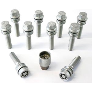 H&R Wielboutenset Bolkonisch Bewegende Ring R14 M14x1.50 - Lengte 36mm - 10 Stuks (bv. Porsche,