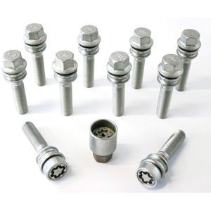 H&R Wielboutenset Bolkonisch Bewegende Ring R14 M15x1.25 - Lengte 44mm - 10 Stuks - IncWielsl