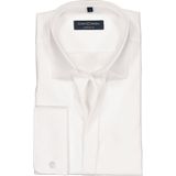 Casa Moda - Gala - Overhemd - Wit - Lange Mouw - 100% Katoen - Kent Kraag - Poplin