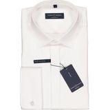 Casa Moda - Gala - Overhemd - Wit - Lange Mouw - 100% Katoen - Kent Kraag - Poplin