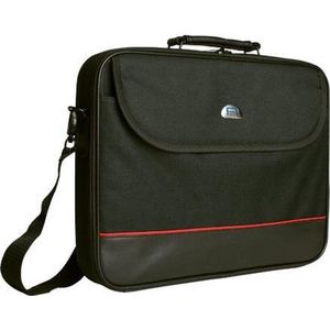 PEDEA - Laptoptas *Trendline* Notebooktas tot 17,3 inch - Laptoptas met schouderriem - Zwarte laptoptas - Laptoptas voor dames en heren