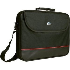 PEDEA laptoptas ""Trendline"" schoudertas Messenger Bag 13,3 inch (33,8 cm) met accessoirevak en schouderriem, zwart