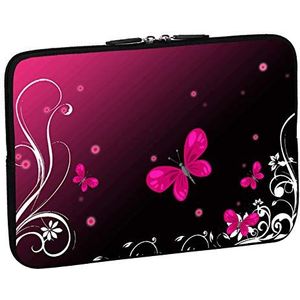 PEDEA Design beschermhoes notebook tas 10,1 inch / 13,3 inch / 15,6 inch / 17,3 inch 10,1 inch butterfly