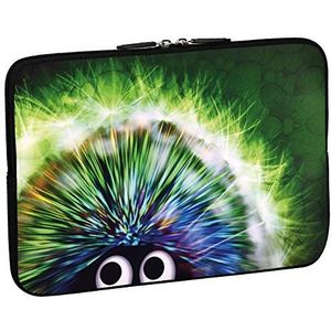 PEDEA Design beschermhoes notebook tas 10,1 inch / 13,3 inch / 15,6 inch / 17,3 inch 17,3 inch Green Hedgehog