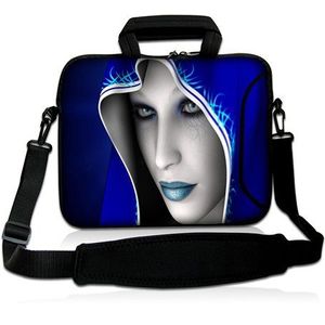 Pedea Sleeve Case met schouderriem voor 13.3 inch laptop - Blauw Vrouw