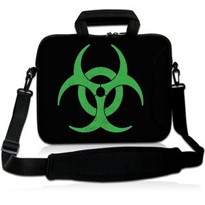 Pedea Sleeve Case met schouderriem voor 15,6 inch laptop - groen teken
