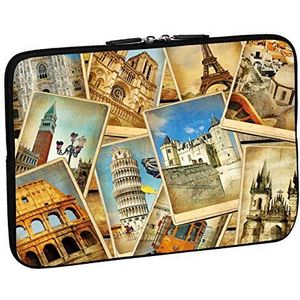 PEDEA 15,6 inch Vintage Travel Design beschermhoes