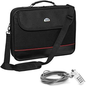 PEDEA Laptoptas ""Trendline"" schoudertas Messenger Tas voor 18,4 inch (46,7 cm) inclusief Notebookslot, zwart