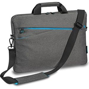 PEDEA Laptoptas ""Fashion"" laptoptas voor laptops tot 17,3 inch (43,9 cm) schoudertas grijs