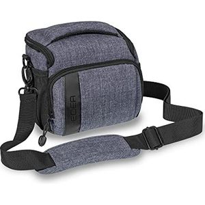 Pedea Camera Bag Fashion Grijs 19 x 17 x 15 cm (BxHxD) - Fototas voor Spiegelreflexcamera's - Grote cameratas - Schoudertas voor camera - Camera Bag voor systeemcamera