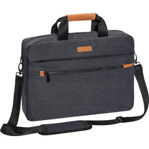 PEDEA Laptoptas ""Elegance Pro"" laptoptas voor 15,6 inch (39,6 cm), schoudertas en tabletvak tot 11 inch (27,96 cm), grijs