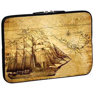 PEDEA Design beschermhoes notebook tas 10,1 inch / 13,3 inch / 15,6 inch / 17,3 inch 13,3 inch Sailing Ship