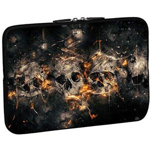 PEDEA Design beschermhoes notebook tas 10,1 inch / 13,3 inch / 15,6 inch / 17,3 inch 17,3 inch Skulls