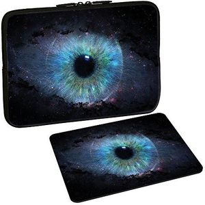 PEDEA Design beschermhoes notebook tas 10,1 inch / 13,3 inch / 15,6 inch / 17,3 inch 10,1 inch + Mauspad Space Eye