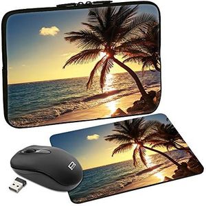 Pedea Design Tablet PC Case 15,6 inch + Maus und Mauspad beach
