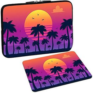 PEDEA Design beschermhoes notebook tas tot 15,6 inch (39,6 cm) met design muismat, California Beach