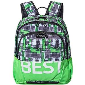 PEDEA Bestlife Taku Unisex rugzak schooltas vrijetijdstas met laptopvak tot 15,6 inch (39,6 cm), groen, Rugzak
