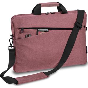 Pedea Laptoptas Fashion Notebook-tas tot 13,3 inch (33,8 cm) schoudertas met schouderriem, grijs/oranje, roze/zwart, 15,6 Zoll