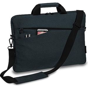Pedea Laptoptas Fashion Notebook-tas tot 13,3 inch (33,8 cm) schoudertas met schouderriem, grijs/oranje, antraciet/zwart, 17,3 Zoll