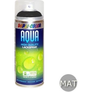 Dupli-color Spuitbus Aqua Eco+ Gitzwart Mat Ral9005 350ml | Speciale effecten & hobbyverf