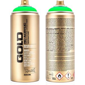 Montana GOLD Spuitbus - Fluor Zuurgroen - 400ml - Fluorescerend - Sneldrogend