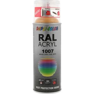 Dupli-Color acryllak hoogglans RAL 1007 narcissengeel - 400 ml.