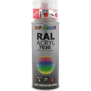 Dupli-Color acryllak hoogglans RAL 7030 steengrijs - 400 ml.