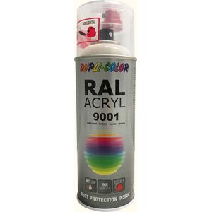 Dupli Color RAL 9001 Crèmewit Spuitbus verf / Spray paint 400ml