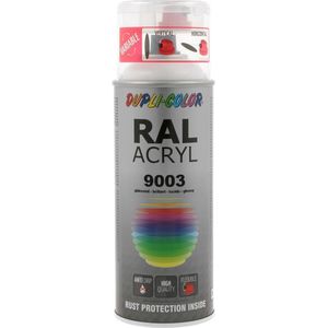 MoTip Acryl Hoogglans RAL9003 Signaal Wit 400 ML