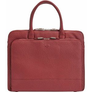 Voi Laptoptas Grain Leather Leer - rood