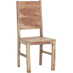 Stylefurniture Stoel, hout, natuur, 47 x 45 x 101 cm