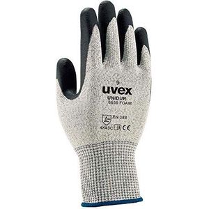 Uvex Ruvex-Uni6659F_10 beschermende handschoenen, zwart-wit-grijs, afmeting, 10 stuks
