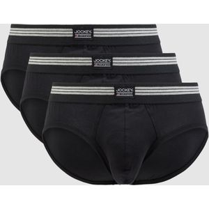 Jockey Slip Cotton Stretch Brief (3er Pack) Mittlere Bundhöhe
