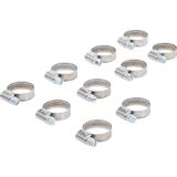 BGS Slangklem roestvrij 16 x 25 mm 10 delig