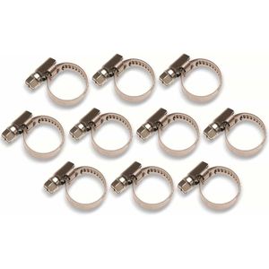 BGS Slangklem roestvrij 16 x 25 mm 10 delig