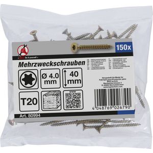 BGS - Schroeven - Verzinkt - T-profiel - Inhoud 150 Stuks