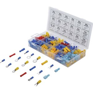 Kabelschoenen Assortiment - 360 Delig - Rood Blauw Geel