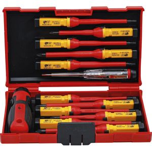 BGS VDE-Schraubendreher-Satz mit Wechselklingen 13tlg. - 35814