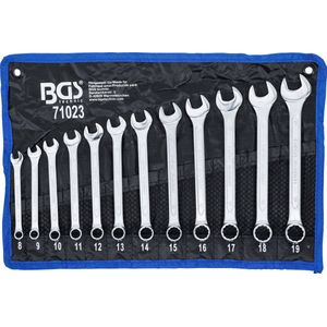 BGS | Ring-steeksleutelset | M 8 - 19 mm | 12 delig in tetron roltas