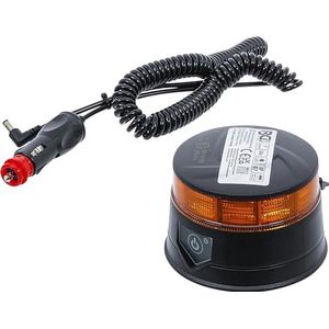 BGS 70343 | Accu-zwaailicht | geel | met magneet | 12 V / 24 V | Ø 130 mm