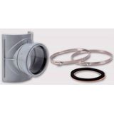 Airfit - 28119SA - Zadeltak - Inclusief 2 Roestvrijstalen Bevestigingsklemmen - DN 110 x DN 90