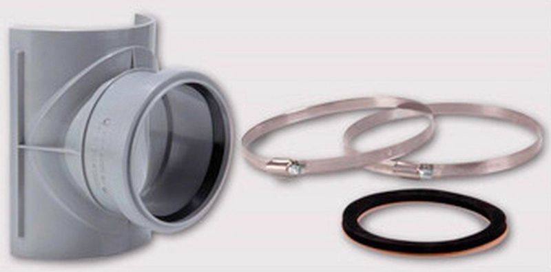 Airfit - 28119SA - Zadeltak - Inclusief 2 Roestvrijstalen Bevestigingsklemmen - DN 110 x DN 90